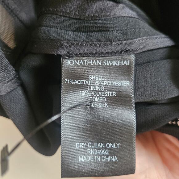 JONATHAN SIMKHAI Ruched Strapless Jumpsuit Size 4 Black‎ Minimalist Formal - Picture 9 of 16